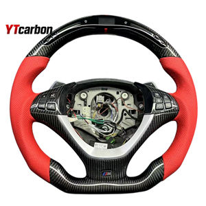 YTcarbon für X5 X5M E70 Autoteile Auto-Innenraumzubehör Individuelles LED-Lenkrad aus Echtcarbon und Alcantara - Product Image 4