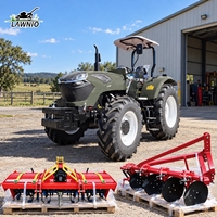 Tracteur agricole LAWNIO avec trois sorties hydrauliques et couple élevé pour les équipements agricoles, livraison gratuite