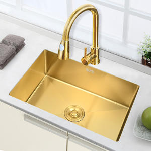 Debajo de la encimera o sobre el mostrador Instalar el uso del <span class=keywords><strong>proyecto</strong></span> Single Bowl SS Fregadero hecho a mano Lavabo de acero inoxidable rectangular negro - Product Image 6