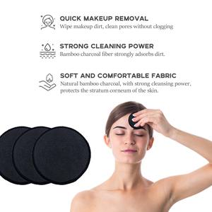 Dischetti Struccanti Riutilizzabili a 2 Strati in Tessuto Naturale, Salviette a Doppio Strato per Rimuovere Trucco e Pulire i Pori, per Uso Femminile - Product Image 6