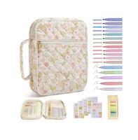 Vente en gros, housse de Bible carrée avec poignée, étui de transport biblique, sac fourre-tout matelassé monogramme pour cadeau de graduation