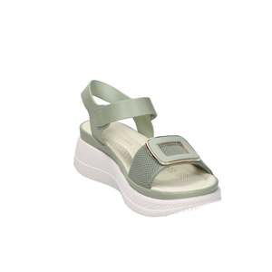 Sandales compensées Donna Serena pour femme, vert aqua, talon de 39,5 cm, chaussures de marche confortables - Product Image 4
