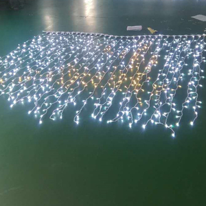 Cadena de luces de cortina de ventana de Color de alta calidad Año Nuevo 2025 gran oferta Cable de goma IP67 Led para decoración navideña con Flash - Product Image 3