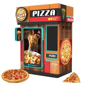 Mático auto encomenda on-line bail street forno upi pagamento comida quente máquina de venda para alimentos pizza