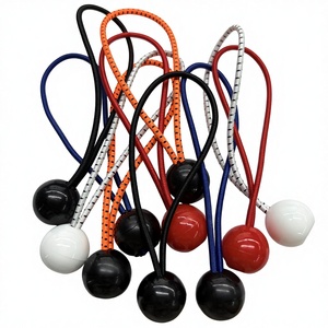 Cordes élastiques robustes <span class=keywords><strong>pour</strong></span> tente avec boule en plastique de 3,5 mm, cordes élastiques colorées avec boule en plastique <span class=keywords><strong>pour</strong></span> le camping en plein air, fixation de bâche de tente - Product Image 2