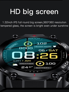 นาฬิ<span class=keywords><strong>ก</strong></span>าอัจฉริยะสำหรับผู้ชายระบบ LEM-K37จีพีเอส IP68<span class=keywords><strong>ก</strong></span>ันน้ำ480mAh 40วันสแตนด์บายหน้าจอ HD 360*360 T-REX 2 - Product Image 4