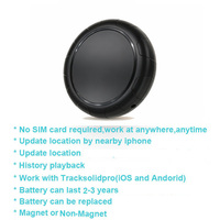 Traceur intelligent GPS BLE étanche LBS pour véhicules, sans carte SIM requise, compatible Android et iOS, avec garantie d'un an
