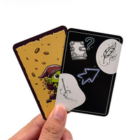 Conception de taille de carte personnalisée en usine OEM Jeu de cartes à poser pour fête Jeu de cartes à jouer amusant pour adultes et enfants