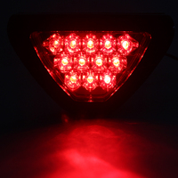 Feux arrière de style F1, rouge et blanc, 12 LED, feu stop, feu antibrouillard, feu de freinage triangulaire, feu de sécurité, feu arrière de voiture, feu arrière de moto LED