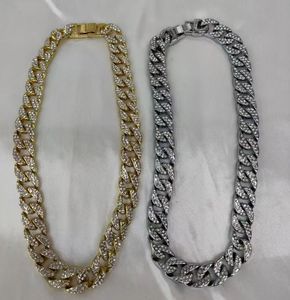 <strong>Men</strong> Hip Hop Jewelry 20mm Cuban <strong>Chain</strong> Necklace <strong>Gold</strong> Plated Iced Cuban Link <strong>Chain</strong> Necklace <strong>Diamond</strong> Cuban <strong>Chain</strong> - Product Image 1