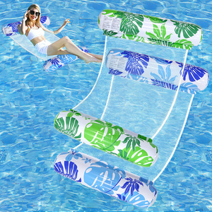 Grenzüberschreitende aufblasbare PVC-<span class=keywords><strong>Pool</strong></span>-Luftmatratze, faltbare gestreifte Wasser-Hängematte, Erwachsenen-Liegestuhl, Schwimmkissen, Großhandel für Schwimmfloße - Product Image 3