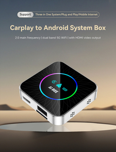 <b>Heat</b> Dissipation Type-C/USB/HD MI YouTube Car Adapter 2G 16GB/ 4G 32G Metal Body CarPlay AI Box Android 13 With Remote <b>Control</b> - Product Image 2
