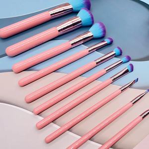 ชุดแปรงแต่งหน้าขนสังเคราะห์ 10 ชิ้น ด้ามไม้ หัวแปรงอะลูมิเนียม สำหรับคอนซีลเลอร์ รองพื้น และแปรงโกนหนวด - Product Image 4