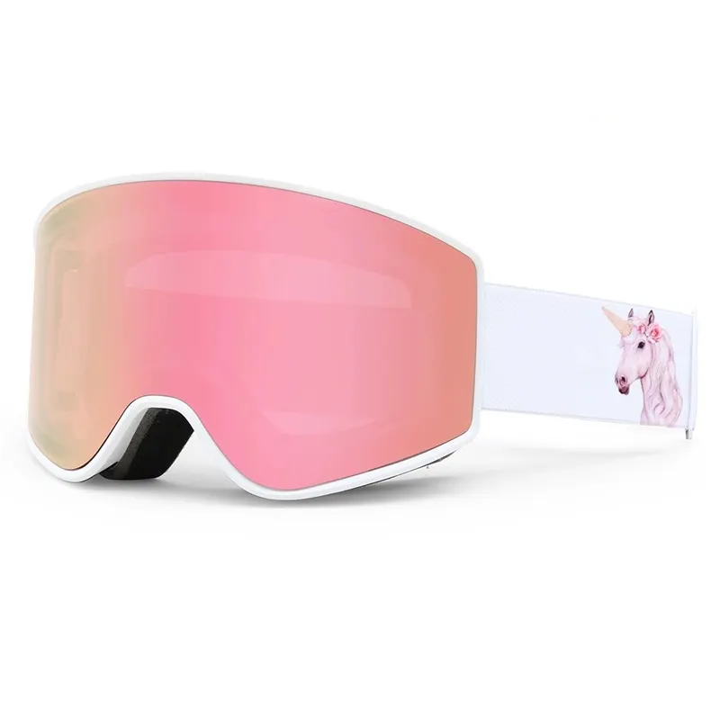 Atacado OEM Anti-nevoeiro Moda Magnetic Case Basic Covers Snow Goggle Óculos Lens Ski Goggle