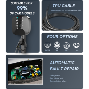 Stazione di Ricarica EV Personalizzabile per Tesla Tipo 2 1 GB/T, Caricabatterie da Parete per Veicoli di Emergenza, Auto BYD MG Model 3 <span class=keywords><strong>ID.4</strong></span> - Product Image 2