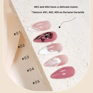 Esmalte de gel UV líquido para decoración de uñas OEM, línea de alta densidad, curado LED, borde dorado, plateado, negro, estilo francés, Flash metálico, CPNP de larga duración - Product Image 4