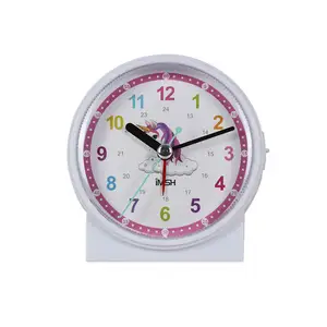 Imsh นาฬิกาแอนะล็อกควอตซ์ BM10603สำหรับเด็กนาฬิกาตั้งโต๊ะมีไฟ LED