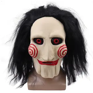 Korku filmi maskesi testere Chainsaw katliamı maskeleri lateks ürpertici cadılar bayramı hediye korkutucu parti Cosplay maskeleri