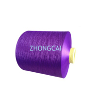 Fil de microfibre en polyester teint en masse DTY par machine Barmag