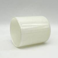 Pot à bougie de luxe en verre bleu massif 10oz 12oz, à fond incurvé, vide, cylindrique, pour aromathérapie, peint par pulvérisation