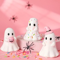 Figurine décorative rose mignonne pour Halloween, petite décoration créative pour la maison et les fêtes, artisanat en résine