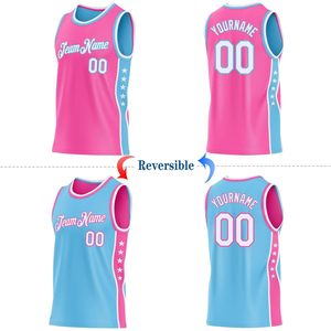 Conjunto de Camiseta y Pantalones Cortos de Baloncesto Reversibles Personalizados, Uniforme de Equipo Unisex para Adultos, Transpirable, Sublimado, 340gsm - Product Image 2