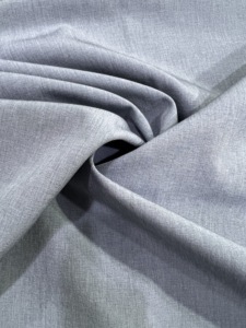 Tela de poliéster texturizada mate con efecto lino sintético para cortinas, tapicería, ropa y decoración. - Product Image 1