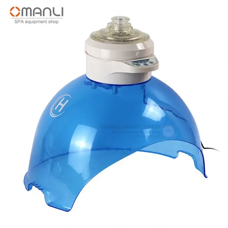 ポータブルH2O2ハイドラフェイスマシン水素酸素ウォーターマスクスキンケアスパ純粋な酸素ドームマスク、LEDライトセラピー付き