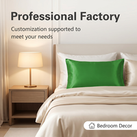 Housse de coussin décorative en satin sans fermeture éclair, douce pour la peau, pour chambre à coucher et canapé