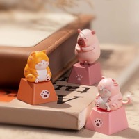 Cute Single-key Personalized Mechanical Keyboard Cap 3D Animal Keycap Switch Tester Trendy Gift Cross-axis Charm Blind Box