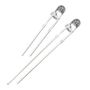 1000 unités par paquet 3mm tête ronde transparente <span class=keywords><strong>flash</strong></span> unique rouge jaune bleu vert blanc prise directe LED - Product Image 5