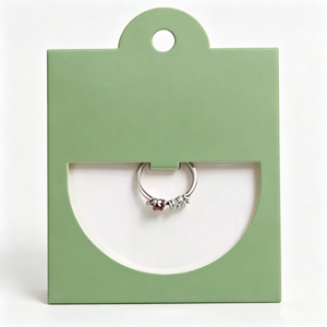 Eco-friendly Jewelry <b>Boxes</b> With Necklace Ring Display Cards Custom Gold Logo For <b>Small</b> Gift Storage - Product Image 3