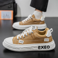 Chaussures en toile pour hommes M7771, respirantes, décontractées, basses, plates, tendance, polyvalentes, pour étudiants, chaussures de sport en toile.