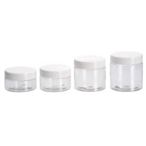 4Oz Rõ Ràng Pet Nhựa Mason Lọ Với Vít Trắng Top Nhôm Nắp 47Mm Xi Lanh Hình Dạng Gia Vị <span class=keywords><strong>Jar</strong></span> Công Suất 30Ml-150Ml - Product Image 1