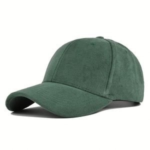Chapeaux en daim avec logo personnalisé en gros Chapeaux vierges Casquettes de baseball en daim de couleur unie unisexe - Product Image 2