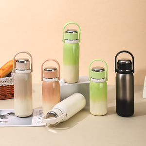 Gradient Portable <b>Thermos</b> Cup 316 Stainless Steel Large Capacity Travel Outdoor Hiking Sports Water <b>Bottle</b> - Product Image 2