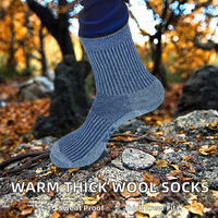 Chaussettes de randonnée et de ski personnalisées de haute qualité, écologiques, à séchage rapide, en Spandex/Nylon/Coton, avec revers tricoté et semelle antibactérienne
