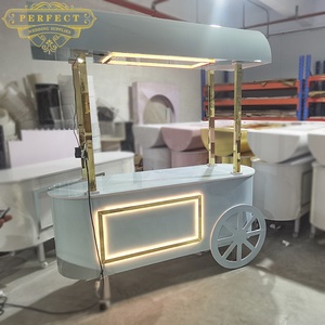 Carrito de Dulces LED de Alta Gama, Moderno, Elegante y Desmontable, de PVC Artificial, con Embalaje de Cartón de Nueva Llegada para Barra de Dulces - Product Image 1