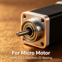 Roulement à billes micro blindé MR923ZZ 2,3x9x3mm en acier GCr15 Z1-Z4 à faible bruit pour petits moteurs