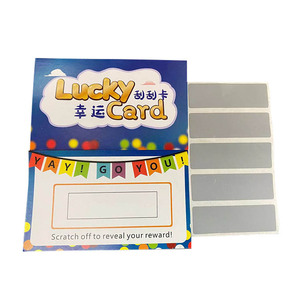 Prix d'usine en gros Logo personnalisé vip Scratch <span class=keywords><strong>Code</strong></span> Impression de cartes-cadeaux - Product Image 2