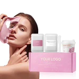 Customize Logo Brighten skin tone peel off powder clay mask easy absorption jelly powder mask nourishing jelly mask