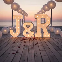 Lettres lumineuses GFaceCustom 4 pieds en acrylique 3D avec ampoules LED, étanches IP65, pour publicité automobile, mariages et fêtes