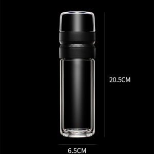 Custom 500ml/18oz <b>Double</b> <b>Wall</b> Tea Infuser <b>Mug</b> Glass Drinking Bottle and Water Bottle with Fruit Infuser Tumbler Type - Product Image 3