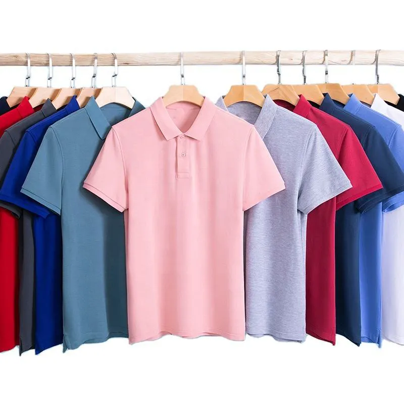 2023 Nova Camisa Polo 100% Algodão de Alta Qualidade Plus Size Polo Shirt Men Moda Bordado