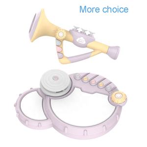 תינוק צעצוע כלי נגינה מיני חשמלי גיטרה צעצוע בס עם מתכוונן נפח מוסיקה והאור עבור פעוט מוקדם חינוכיים - Product Image 6