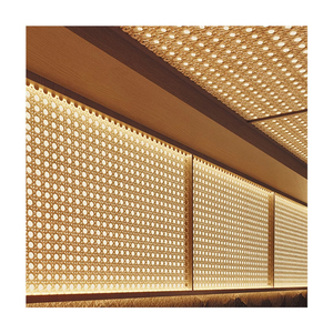 Thiết kế mới Vật liệu sáng tạo tre dệt Hội Đồng Quản trị tre nhựa Hội Đồng Quản trị trong nhà dệt trang trí khách sạn Sử dụng nền tường - Product Image 6