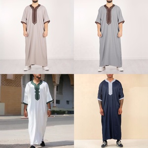 Nouvelle Tunique Décontractée pour Hommes 2026 – Qamis Long Brodé pour Hommes, Chemise Musulmane, Vêtement <span class=keywords><strong>Islamique</strong></span>, Mode Arabe Saoudienne, Thawb - Product Image 1