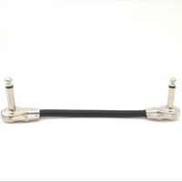 Câble de raccordement pour guitare à angle droit de 6,35 mm, court, pour église, école, magasin de musique, entraînement de groupe, distributeur - Vente en gros