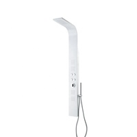 Promotion : Panneau de douche mural contemporain en alliage d'aluminium avec robinets à commande unique et cartouche céramique