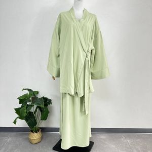 Ensemble deux pièces pour femmes musulmanes pour l'Aïd, Kaftan islamique, hauts à lacets, jupes, ensembles marocains, Abaya, Turquie, tenues modestes pour le <span class=keywords><strong>Ramadan</strong></span> - Product Image 5